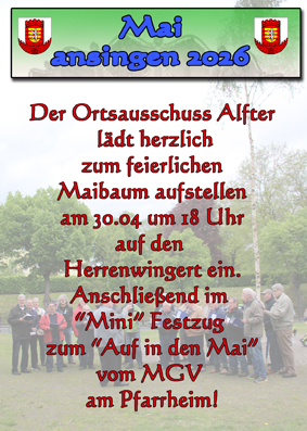 Plakat Maibaum 2026